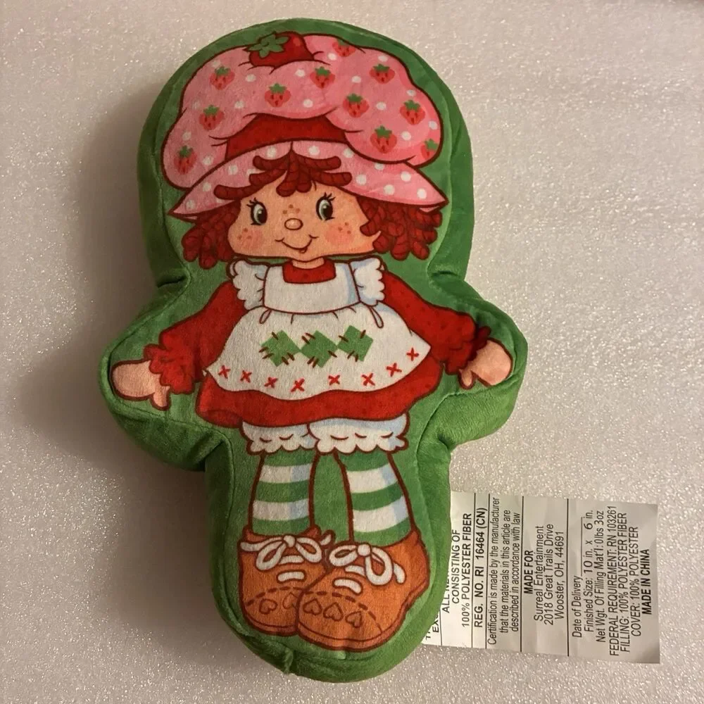 4 Piece Set Of Strawberry Shortcake And Friends Pillows. New. 9”-10” Each.